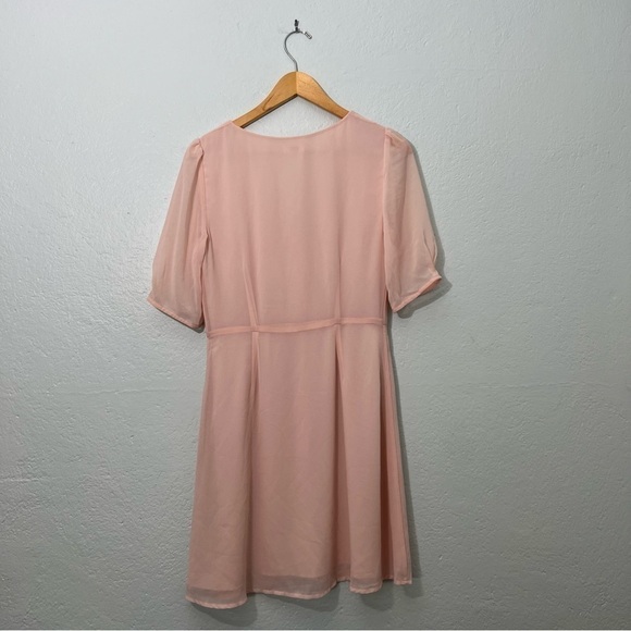 Wilfred Aritzia Freya button front baby pink Dress - Picture 3 of 4